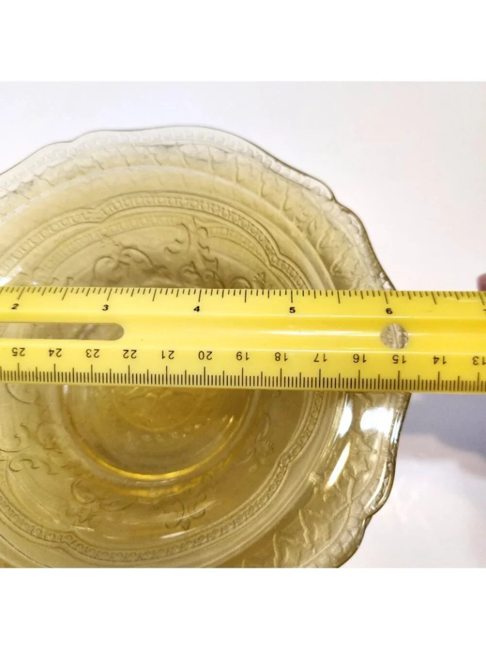 Federal Glass Depression Glass Patrician Spoke Amber Dessert Bowl set of 4 READ